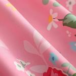 Floral Print Dress-Women Elegant Floral Print Dress with Short Sleeves and Button-Up Front
